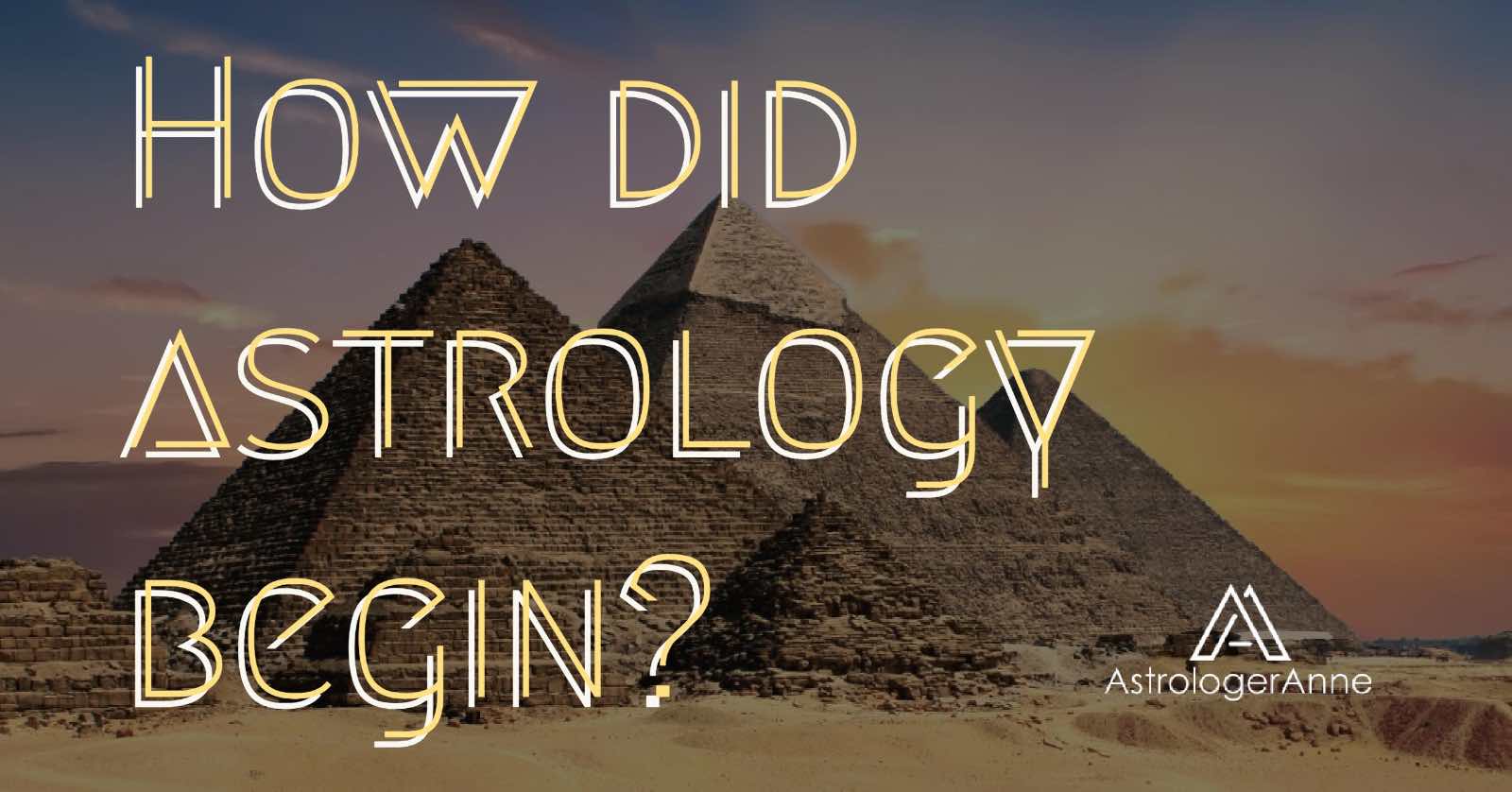 How did astrology begin pyramid graphic