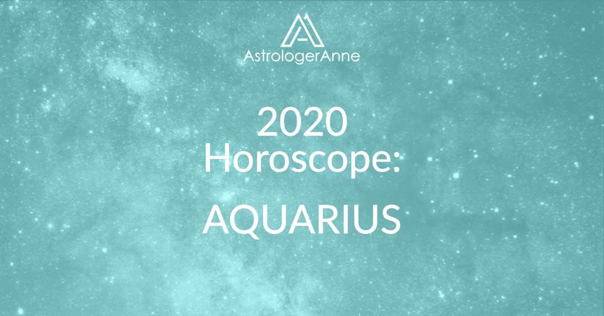 Aquamarine starry night sky for 2020 horoscope for Aquarius