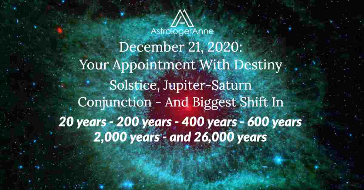 Helix nebula within Aquarius constellation - Dec. 21 2020 an "appointment with destiny" with solstice, Jupiter-Saturn conjunction, and biggest shift in centuries (and millennia)