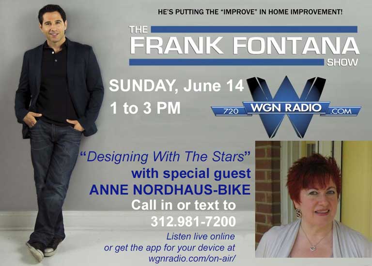 Show poster for summer astrology with Anne Nordhaus-Bike and Frank Fontana on WGN Radio